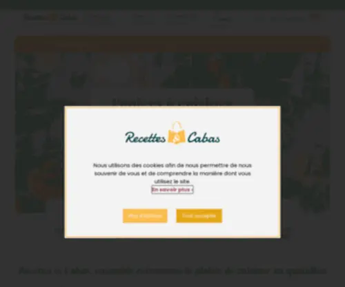 Recettesetcabas.com(Recettes & Cabas) Screenshot