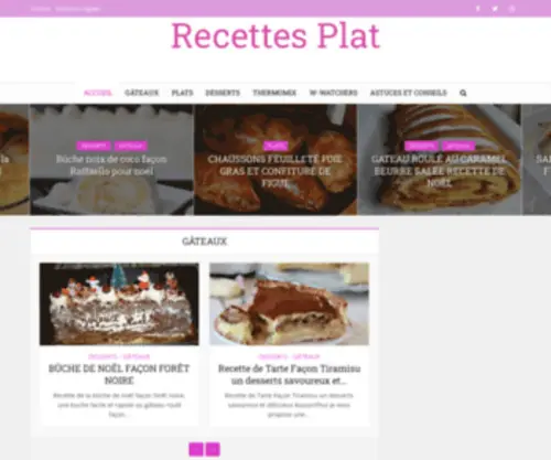 Recettesplat.com(Recettes Plat) Screenshot