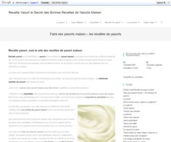 Recetteyaourt.com(安全加密检测) Screenshot