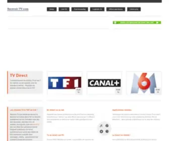 Recevoir-TV.com(Regarder la TV et TNT en direct gratuitement sur son PC) Screenshot