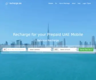 Recharge.ae(Buy Etisalat du prepaid recharge topup cards online) Screenshot