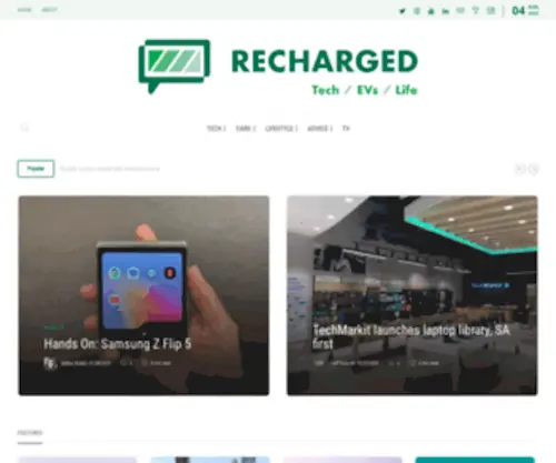Recharged.co.za(Recharged) Screenshot