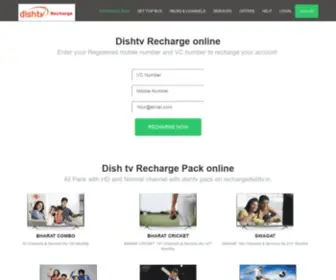 Rechargedishtv.in(Dish tv Recharge) Screenshot