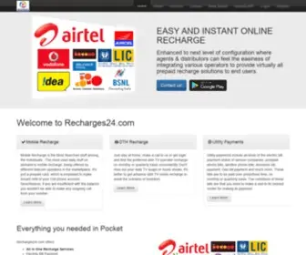 Recharges24.com(Recharges24 I Mobile I DTH I MONEY TRANSFER) Screenshot
