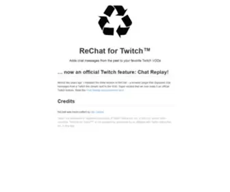 Rechat.org(ReChat for Twitch) Screenshot