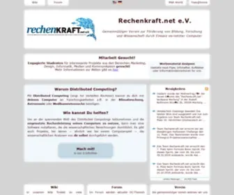 Rechenkraft.net(Verteiltes Rechnen) Screenshot