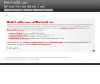 Rechner24.com(Online-Rechner, Einheiten-Rechner und mehr) Screenshot