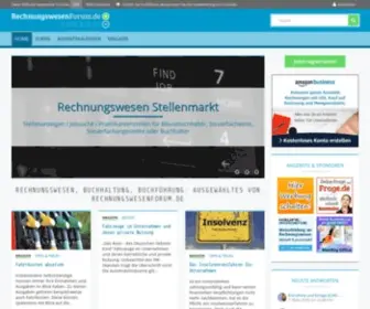 Rechnungswesenforum.de(Rechnungswesen, Buchhaltung, Buchführung) Screenshot