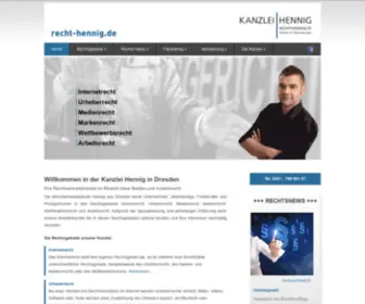 Recht-Hennig.de(Kanzlei Hennig) Screenshot