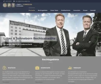 Rechtsanwaelte-LS.de(Rechtsanwälte Löber und Sonneborn) Screenshot