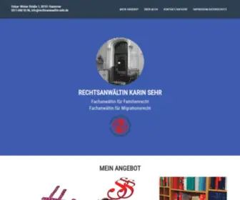 Rechtsanwaeltin-Sehr.de(Fachanwältin für Familienrecht. Weiterer Tätigkeitsschwerpunkt) Screenshot