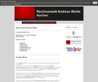 Rechtsanwalt-Andreaswehle.de(ANDREAS WEHLE) Screenshot