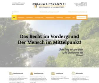 Rechtsanwalt-Geldern.de(Anwaltskanzlei Brockmann in Geldern) Screenshot