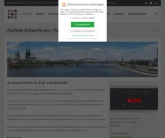 Rechtsanwalt-SChwartmann.de(Mietrecht, Verkehrsrecht, Strafrecht | Rechtsanwalt in Köln) Screenshot