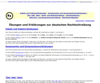 Rechtschreibuebungen.com(Rechtschreibübungen) Screenshot