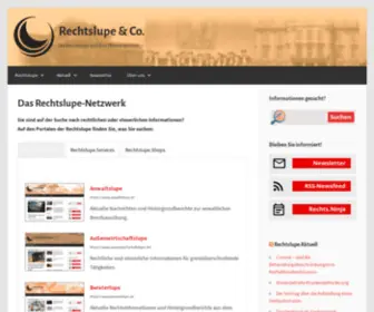 Rechtslupe.com(Rechtslupe & Co) Screenshot