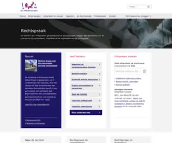 Rechtspraak.nl(De Rechtspraak) Screenshot