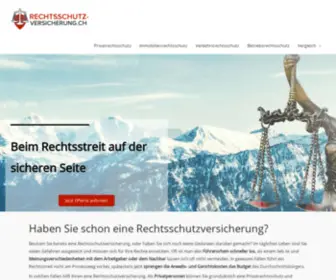 Rechtsschutz-Versicherungen.ch(Rechtsschutzversicherung: Vergleich für die Schweiz) Screenshot