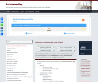 Rechtsvorschlag.ch(Einleitung) Screenshot
