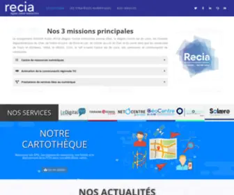 Recia.fr(Site de GIP RECIA) Screenshot