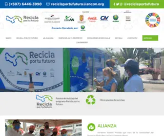 Reciclaportufuturo.org(Recicla por tu futuro) Screenshot