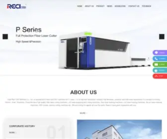 Recicnc.com(Jinan Reci CNC Machine Co) Screenshot