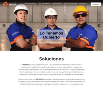 Recinco.com(PISOS Y RECUBRIMIENTOS INDUSTRIALES GUATEMALA) Screenshot