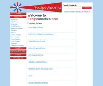 Recipeamerica.com(Recipe America) Screenshot