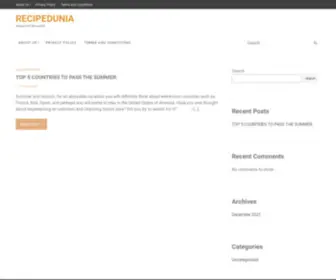 Recipedunia.com(Around of the world) Screenshot