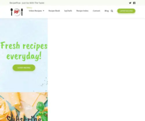 Recipeflow.com(Recipe Blog) Screenshot