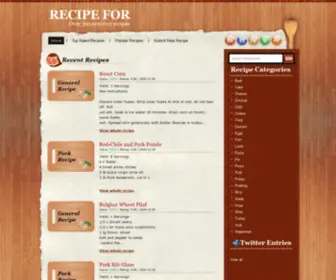 Recipefor.com(Easy recipe for) Screenshot