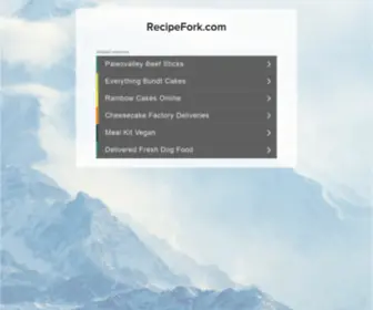 Recipefork.com(Recipe Fork) Screenshot