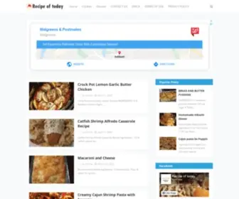 Recipeoftoday.com(Recipe of today) Screenshot