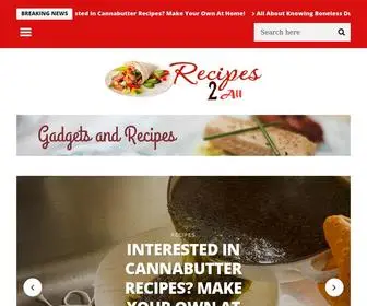 Recipes2ALL.com(Food Blog) Screenshot