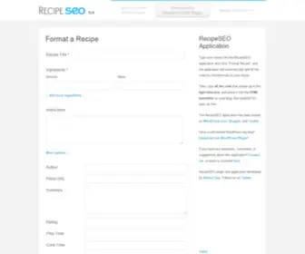 Recipeseo.com(Recipeseo) Screenshot