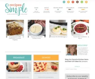 Recipessimple.com(Recipes Simple) Screenshot