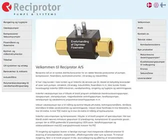 Reciprotor.com(Reciprotor A/S) Screenshot