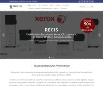 Recis.com.mx(DISTRIBUIDOR XEROX) Screenshot