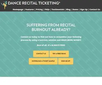 Recitalticketing.com(Dance Recital Ticketing) Screenshot