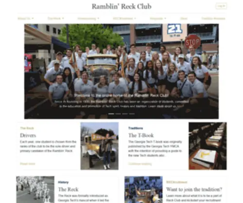 Reckclub.org(Spreading Joy Since 1930) Screenshot
