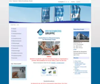 Reckenberg-Gruppe.de(Zweckverband zur Wasserversorgung der Reckenberg) Screenshot