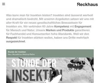 Reckhaus.com(Reckhaus ist hersteller von konsumprodukten für den privaten haushalt) Screenshot