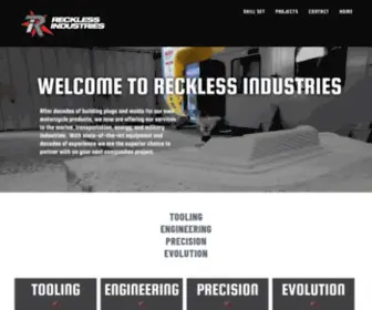 Recklessind.com(Reckless Industries) Screenshot