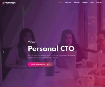Reckonsys.com(Python development company Bangalore) Screenshot