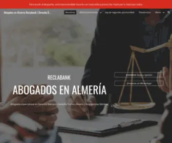 Reclabankalmeria.com(Abogados en Almeria Reclabank) Screenshot