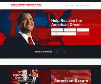 Reclaimamericapac.com(Reclaim America PAC) Screenshot