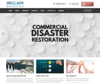 Reclaimconstruct.com(Commercial Roofing) Screenshot