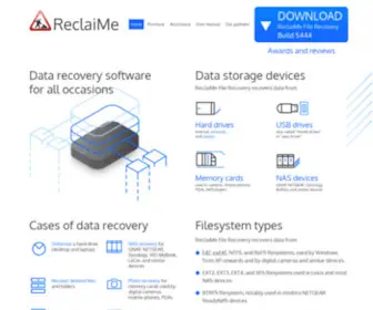 Reclaime.com(ReclaiMe File Recovery Software) Screenshot