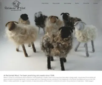 Reclaimedwool.com(Zerowaste since 1998) Screenshot