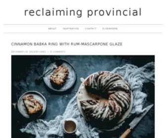 Reclaimingprovincial.com(Reclaiming Provincial) Screenshot